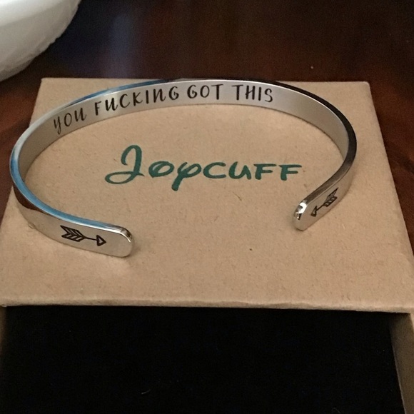 Joycuff Jewelry - Joycuff Stainless Steel Inspirational Bracelet
“You F’ing Got This”